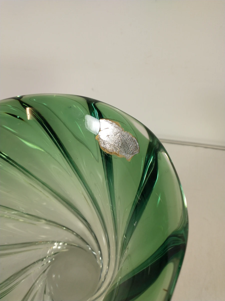 Set van 2 groene glazen decoratieve schaaltjes - foto 7