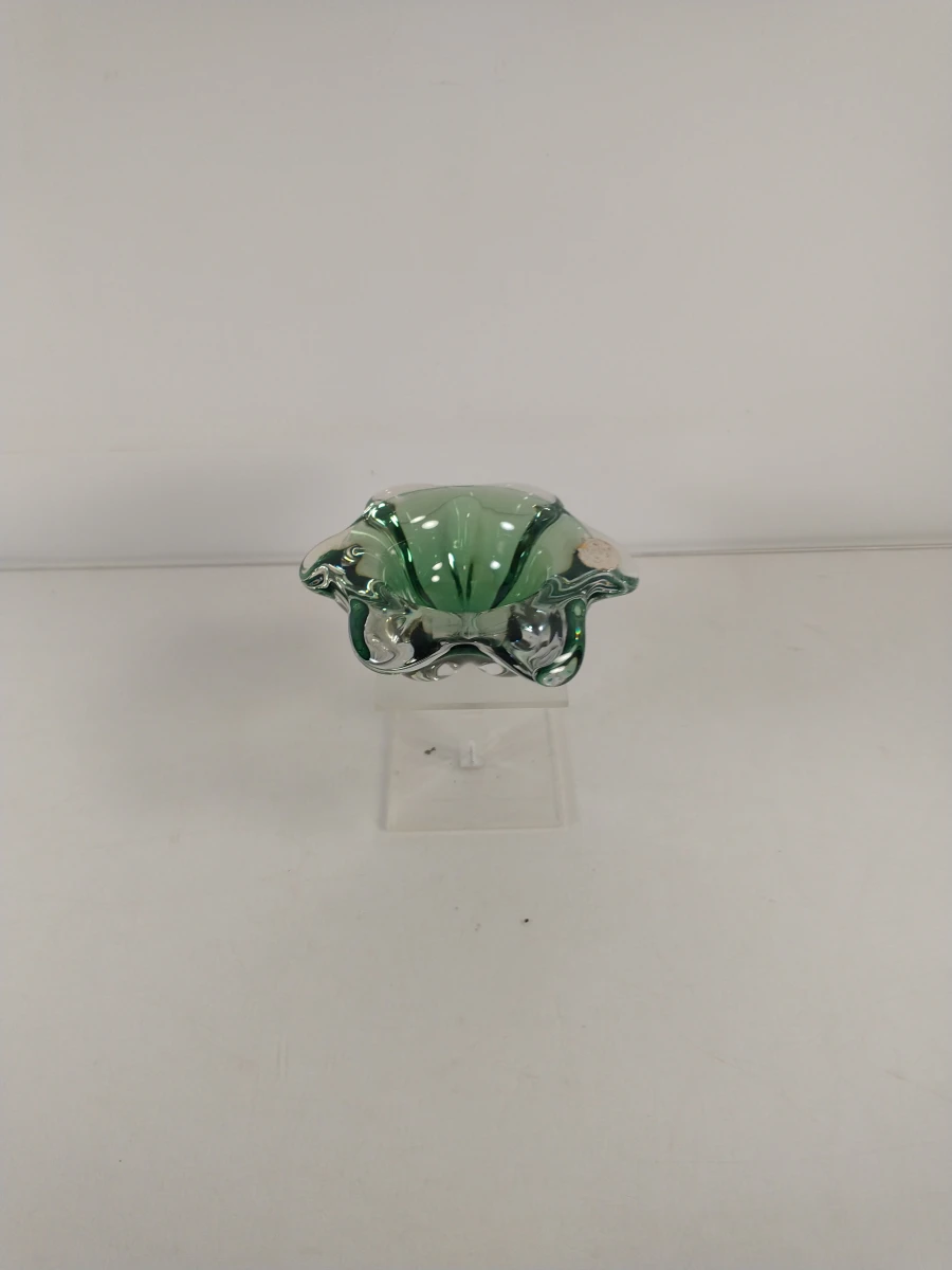 Set van 2 groene glazen decoratieve schaaltjes - foto 11