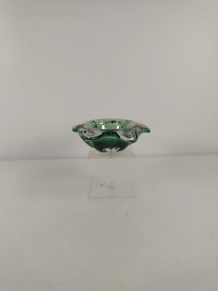 Set van 2 groene glazen decoratieve schaaltjes - foto 10