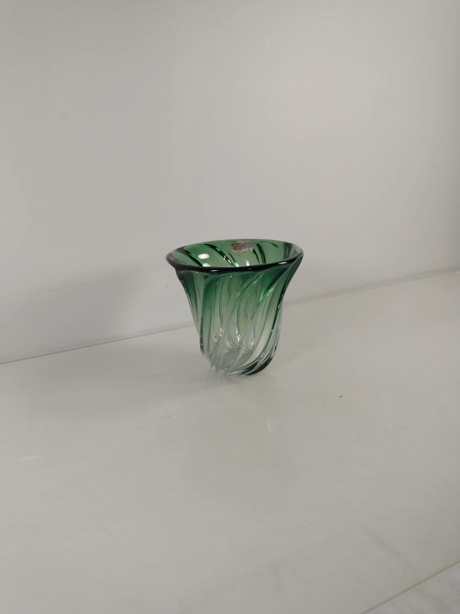 Set van 2 groene glazen decoratieve schaaltjes - foto 4