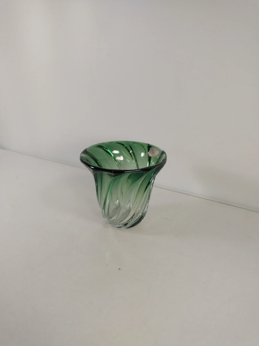 Set van 2 groene glazen decoratieve schaaltjes - foto 5