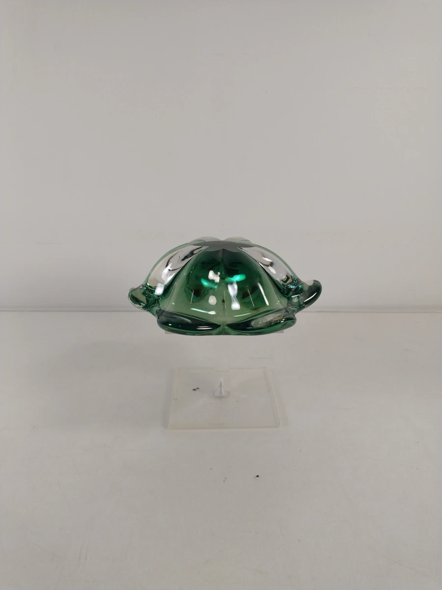 Set van 2 groene glazen decoratieve schaaltjes - foto 14