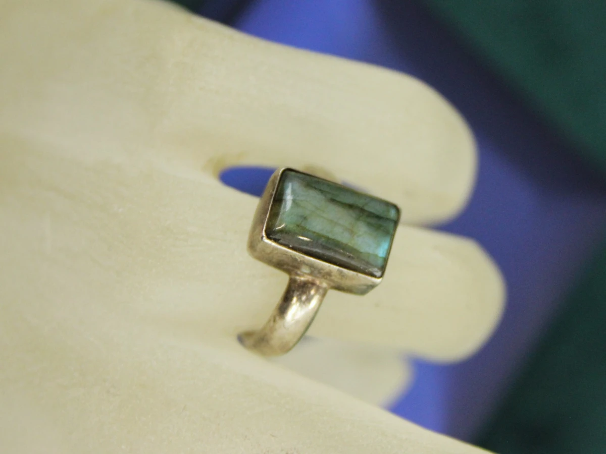 Sterling zilveren ring met labradoriet - foto 3