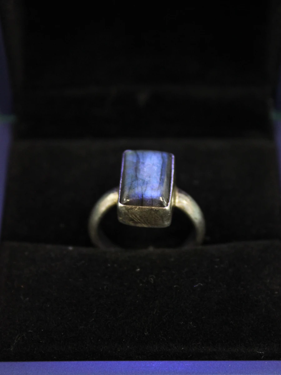 Sterling zilveren ring met labradoriet - foto 4