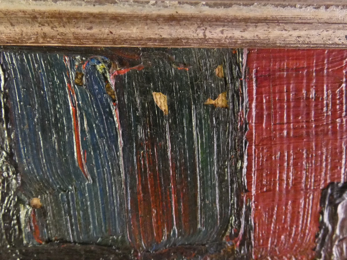 Olieverfschilderij havengezicht - Gesigneerd “a. Saverys” - foto 6