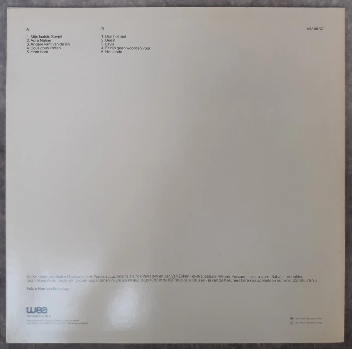 Vinyl: De Kreuners - Er steft een beer in de Taïga - foto 2