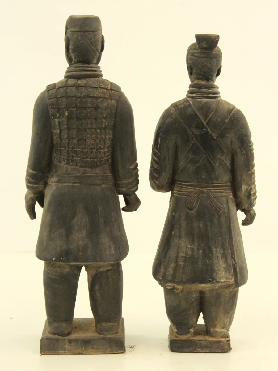 Set van 9 verschillende terracotta krijgers - geïnspireerd op het Chinese Terracottaleger - foto 7
