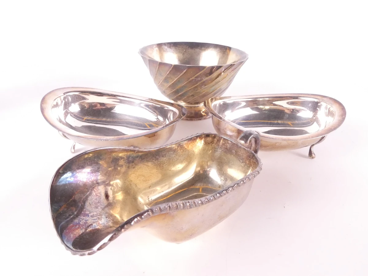 Vintage lot van voornamelijk verzilverde metalen voorwerpen(23 stuks-7,82 kg) - foto 6