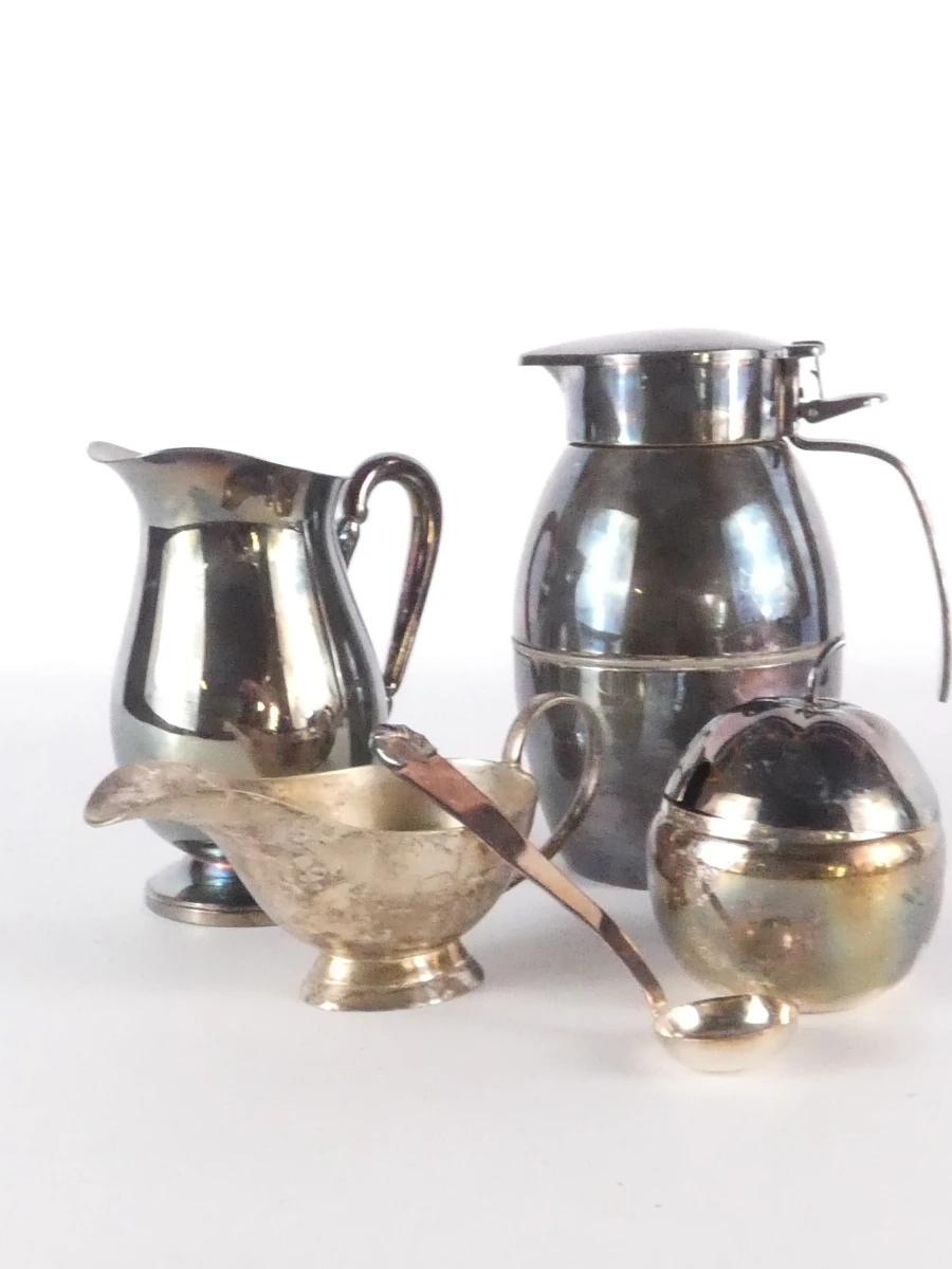 Vintage lot van voornamelijk verzilverde metalen voorwerpen(23 stuks-7,82 kg) - foto 11