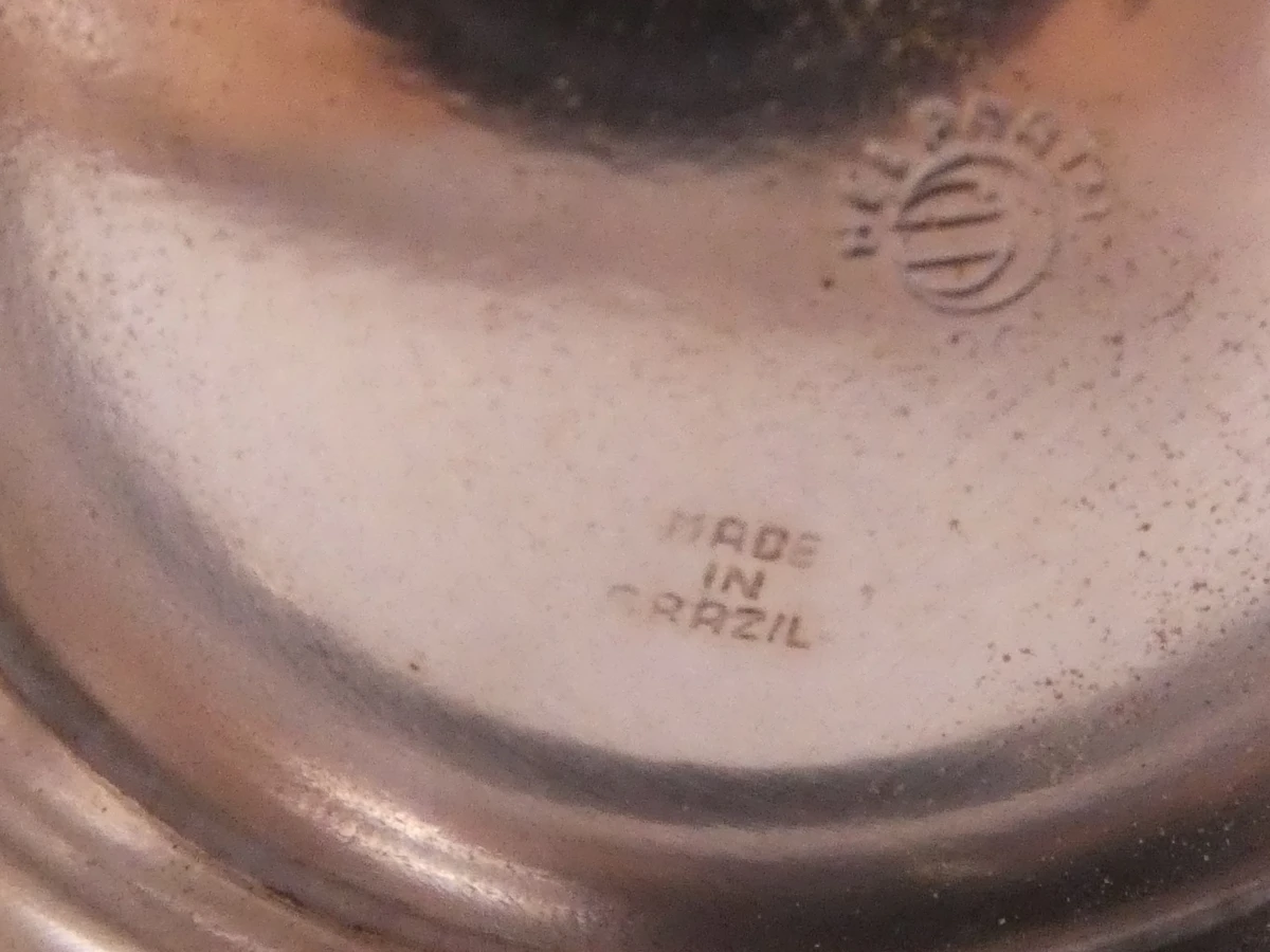 Vintage lot van voornamelijk verzilverde metalen voorwerpen(23 stuks-7,82 kg) - foto 12
