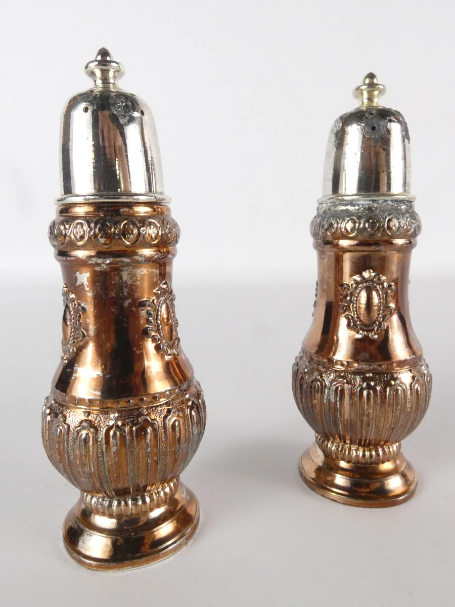 Vintage lot van voornamelijk verzilverde metalen voorwerpen(23 stuks-7,82 kg) - foto 20