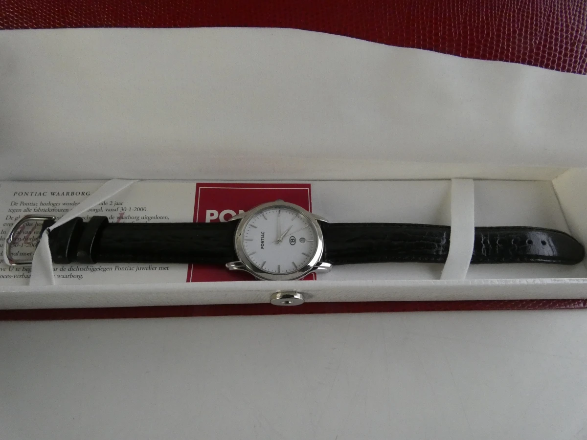 Pontiac horloge in originele doos – NMBS The Year 2000 - foto 5