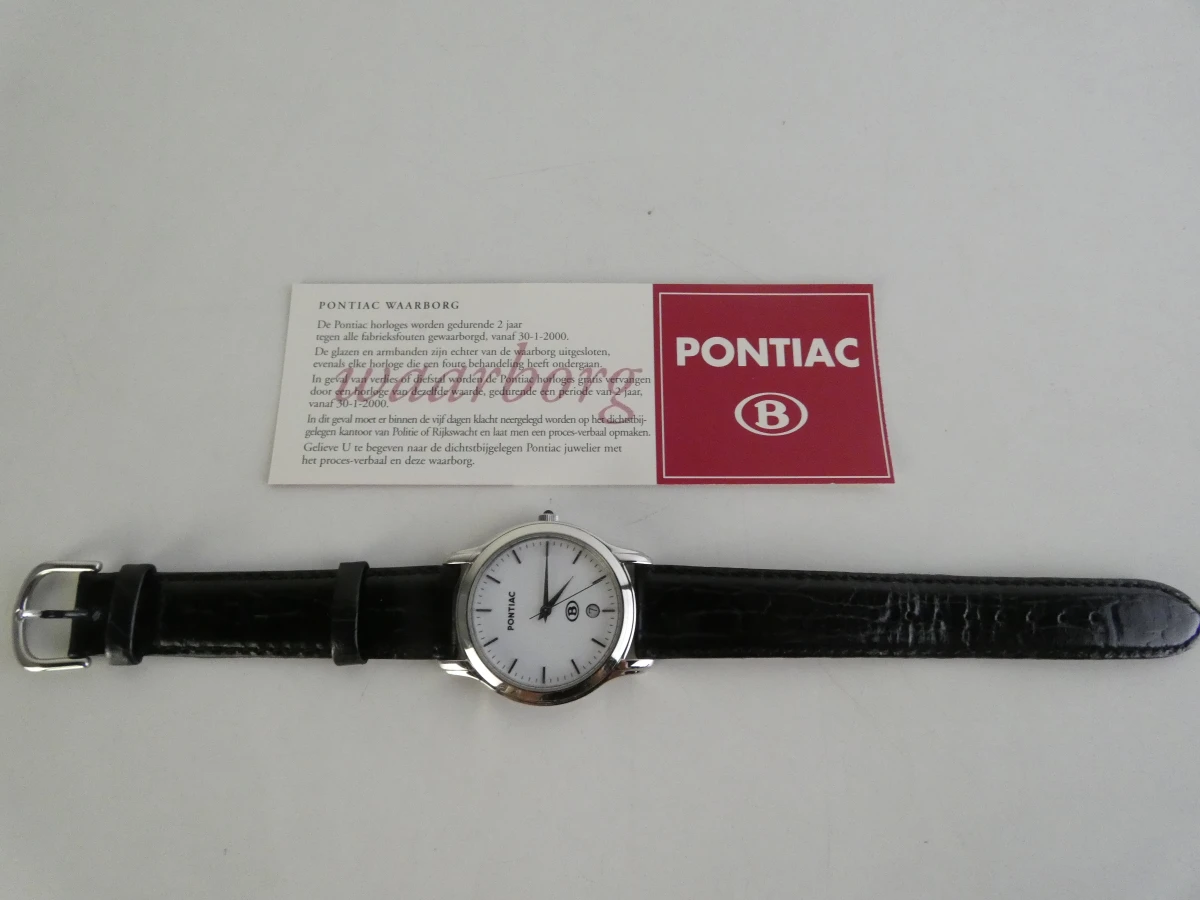 Pontiac horloge in originele doos – NMBS The Year 2000 - foto 6
