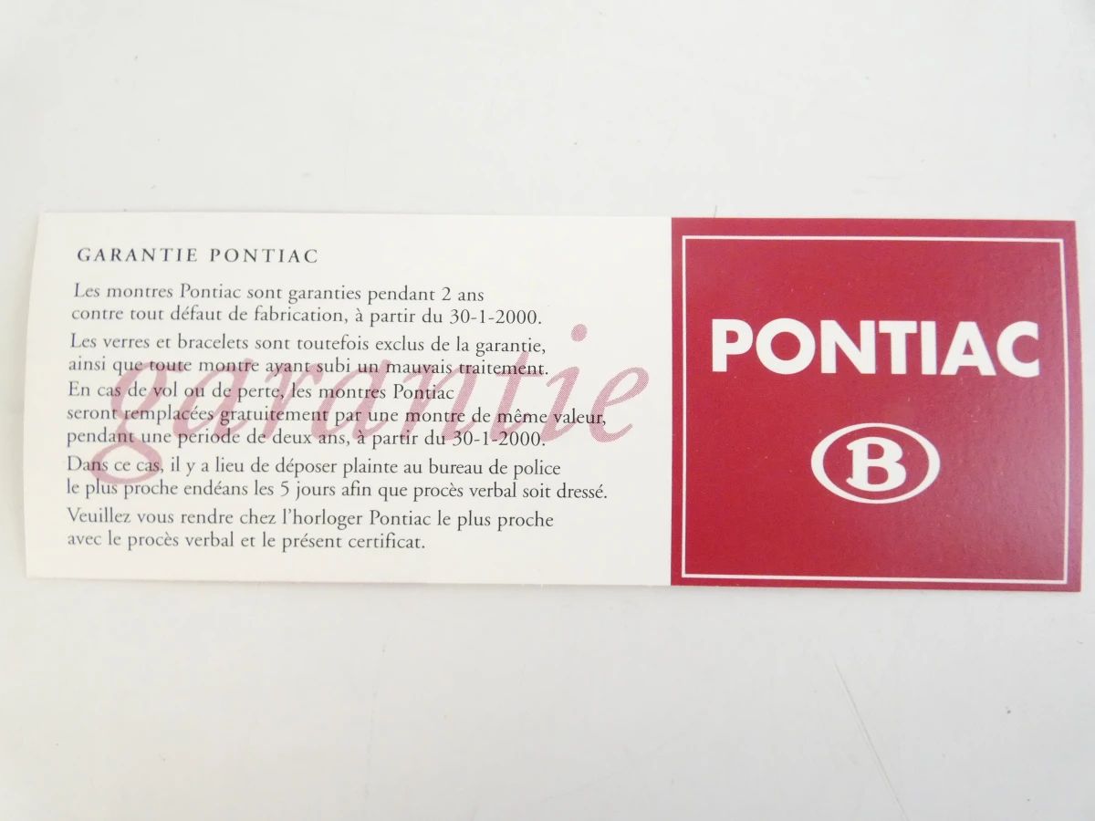 Pontiac horloge in originele doos – NMBS The Year 2000 - foto 14