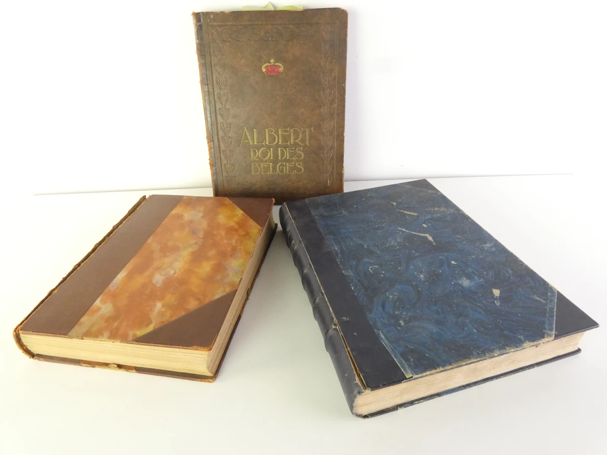 Set van 3 oude boeken over België in het Frans met illustraties - foto 2