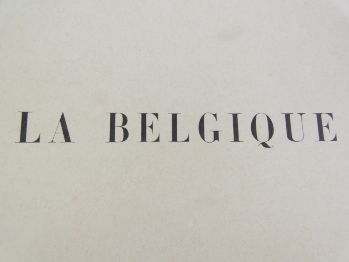 Set van 3 oude boeken over België in het Frans met illustraties - foto 19