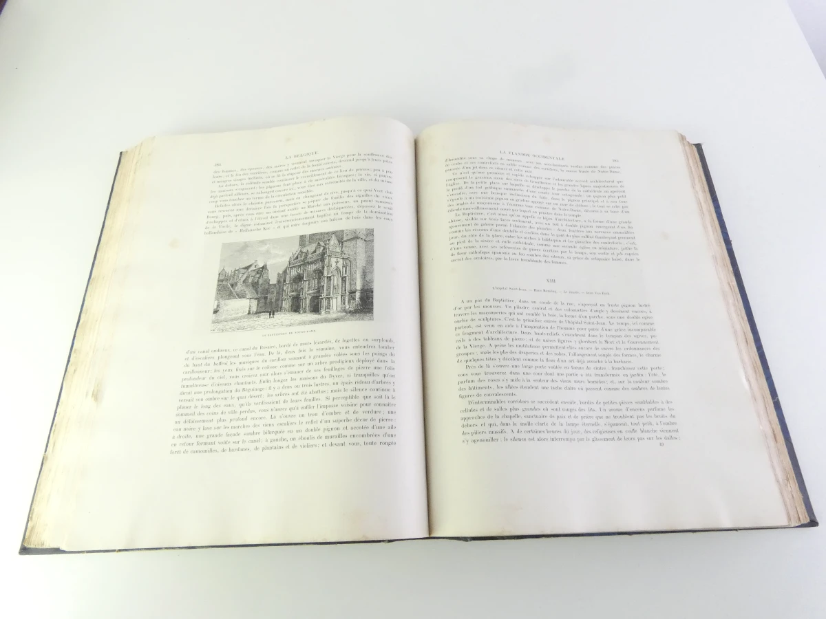Set van 3 oude boeken over België in het Frans met illustraties - foto 22