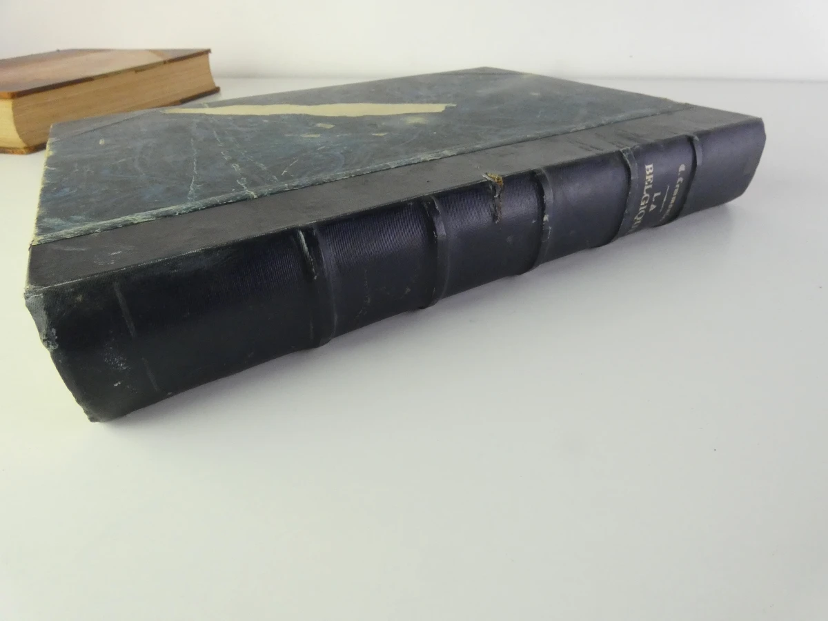 Set van 3 oude boeken over België in het Frans met illustraties - foto 28