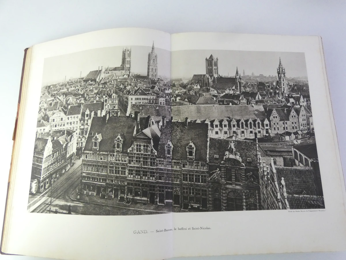 Set van 3 oude boeken over België in het Frans met illustraties - foto 36