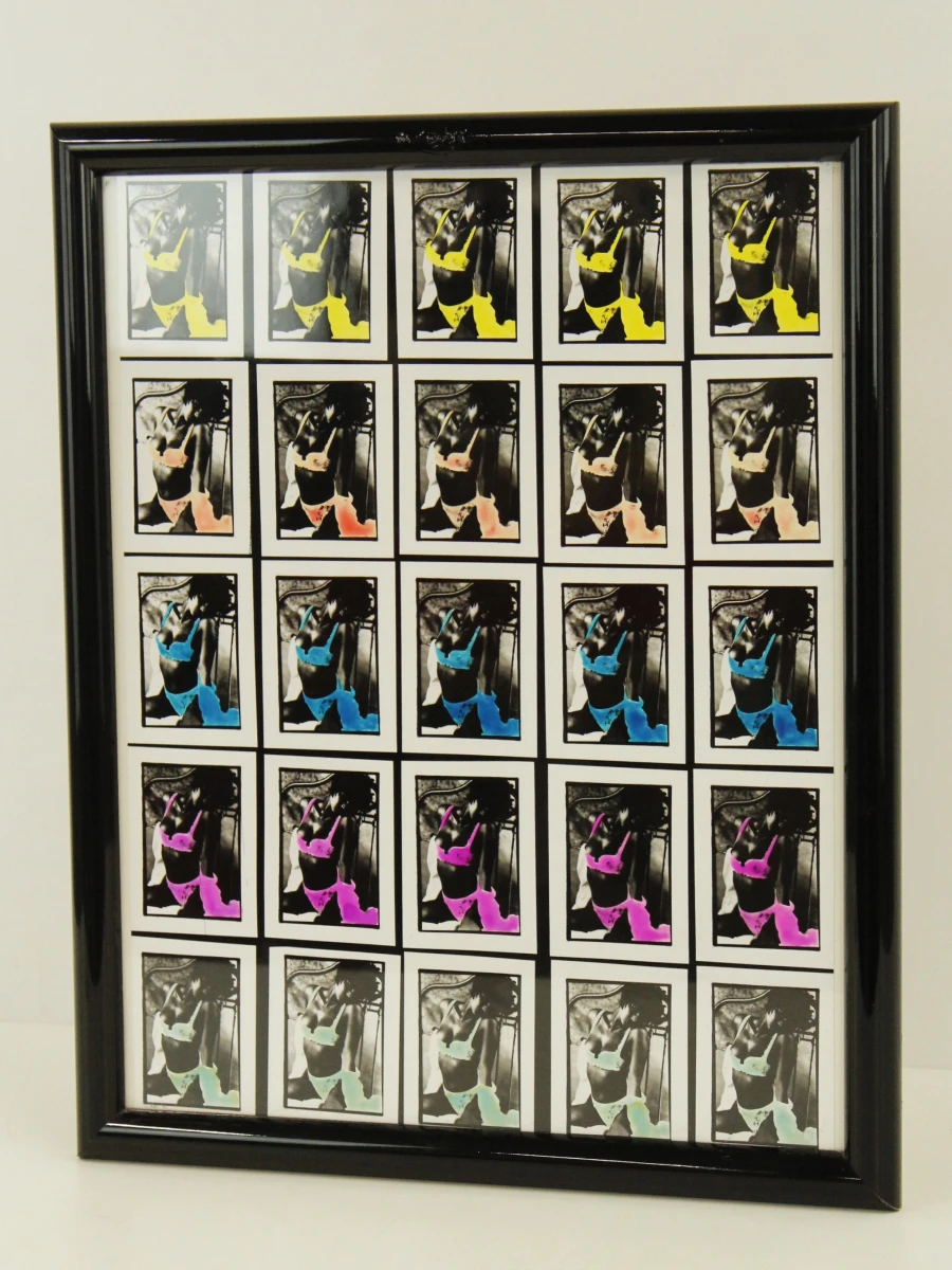 Pop-art fotowerk - raster van 25 herhaalde beelden in de stijl van Warhol - foto 2