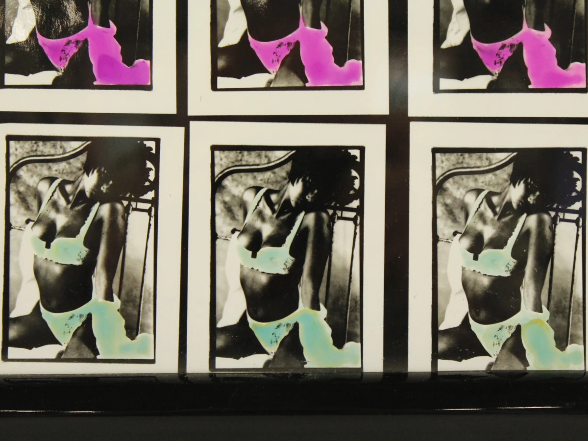 Pop-art fotowerk - raster van 25 herhaalde beelden in de stijl van Warhol - foto 7