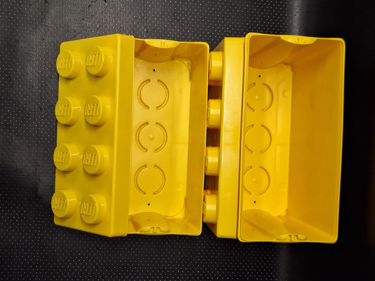 Set van vijf originele Lego opbergboxen in goede staat - foto 9