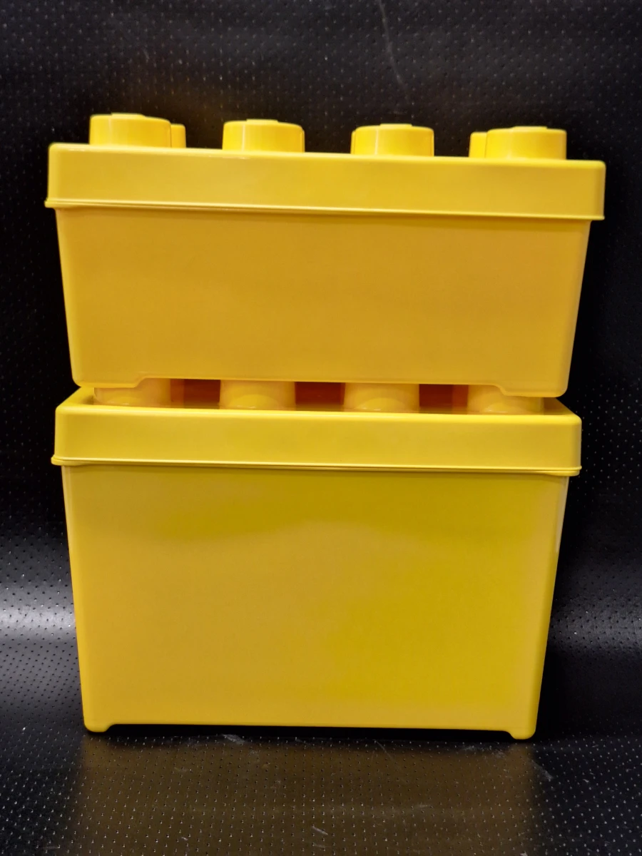 Set van vijf originele Lego opbergboxen in goede staat - foto 7