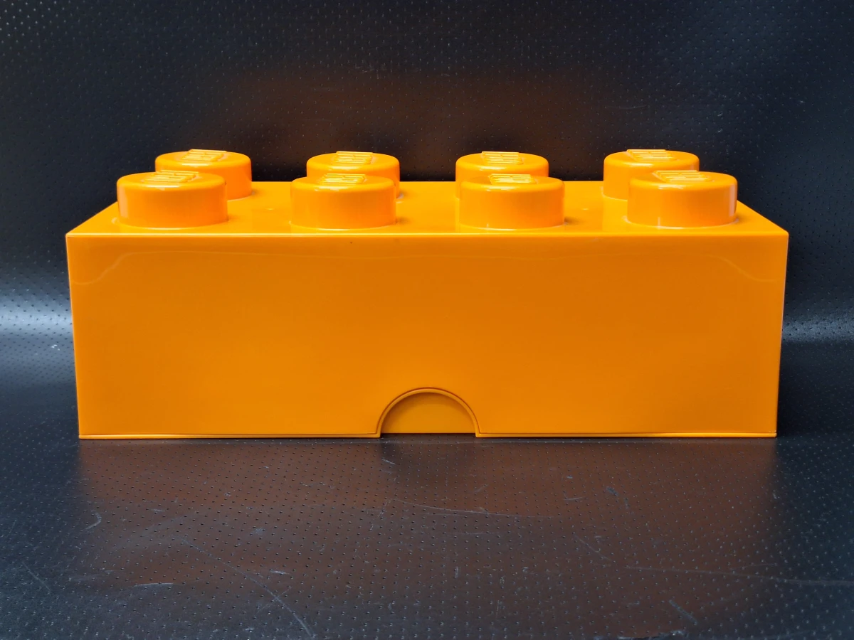 Set van vijf originele Lego opbergboxen in goede staat - foto 3