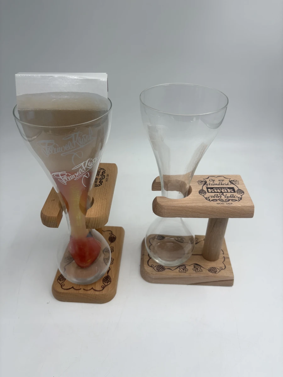 Set van 2 Kwak bierglazen met houten houder - foto 5