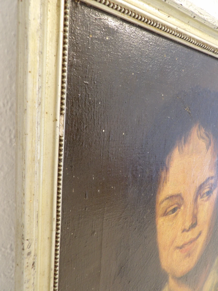 Belgisch schilderij uit WO1 - Laurent Declerq naar Frans Hals (Zigeunermeisje) - foto 3