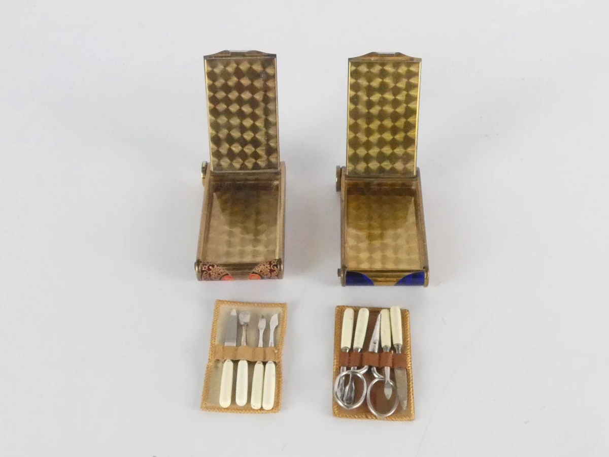 Vier Vintage Art Deco Cosmetica- en Verzorgingssets - foto 11