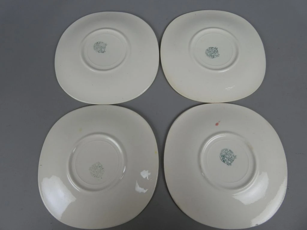 Set van 4 Boch La Louvière vintage borden - foto 2