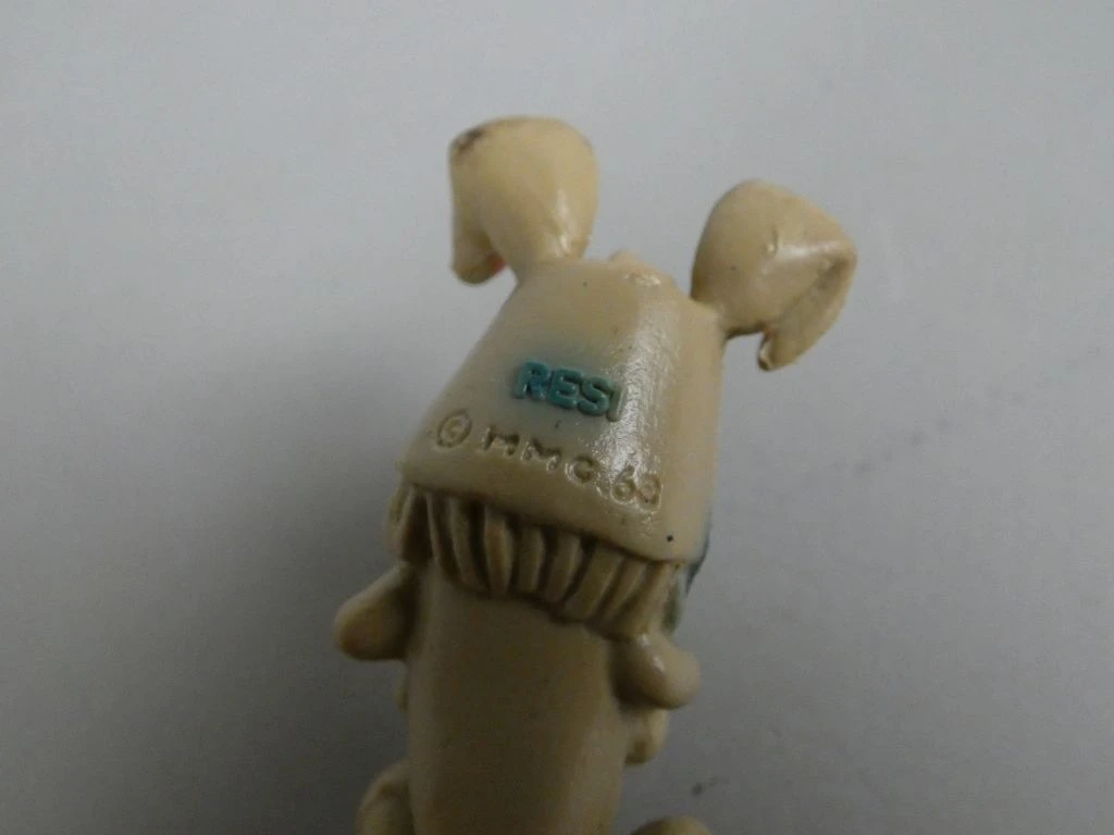 Vintage plastic figuren konijn en uil van De Fabeltjeskrant - foto 3