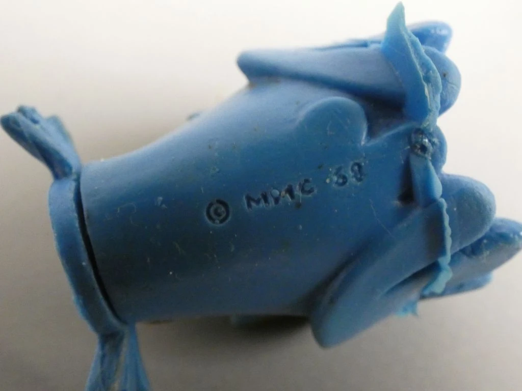 Vintage plastic figuren konijn en uil van De Fabeltjeskrant - foto 4