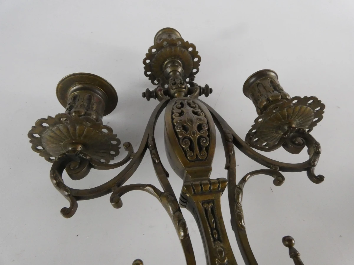 Set van twee vintage kandelaars - foto 5