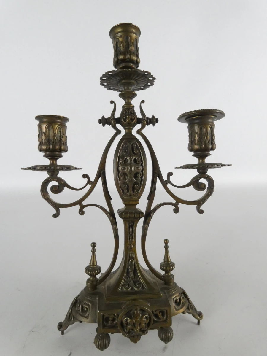 Set van twee vintage kandelaars - foto 17