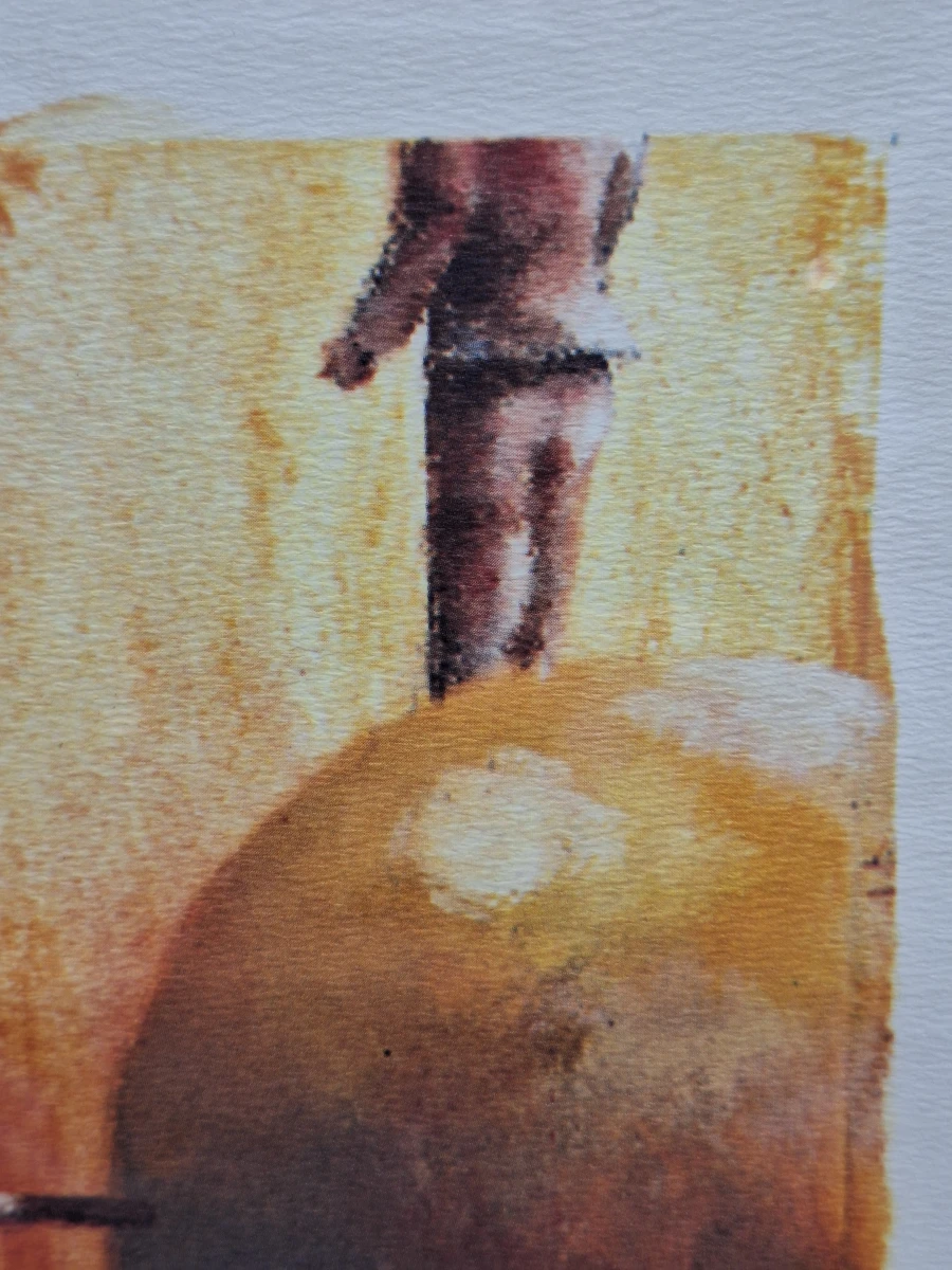 Abstracte compositie met zwevende bollen - Kleurenlithografie 27/50 E.A. - Örjan Wikström - foto 10