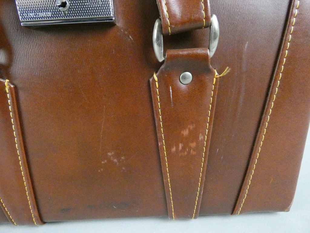 Vintage bruine fototas met vakverdeling - foto 5