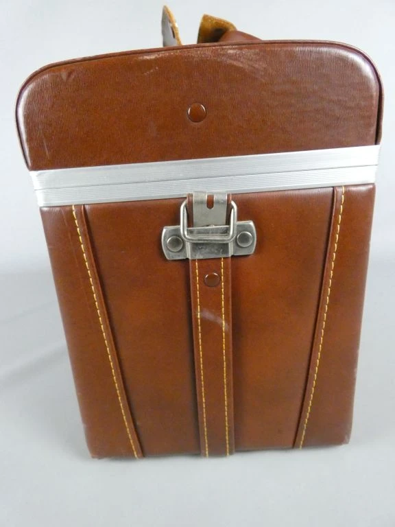 Vintage bruine fototas met vakverdeling - foto 6