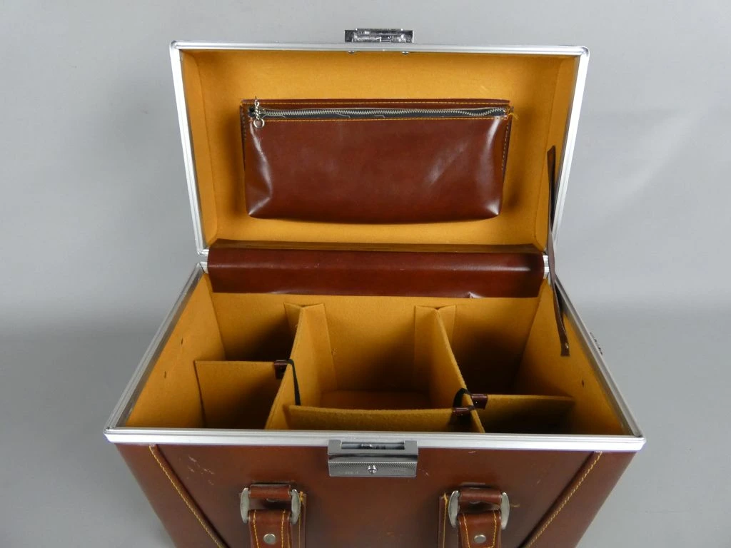 Vintage bruine fototas met vakverdeling - foto 2