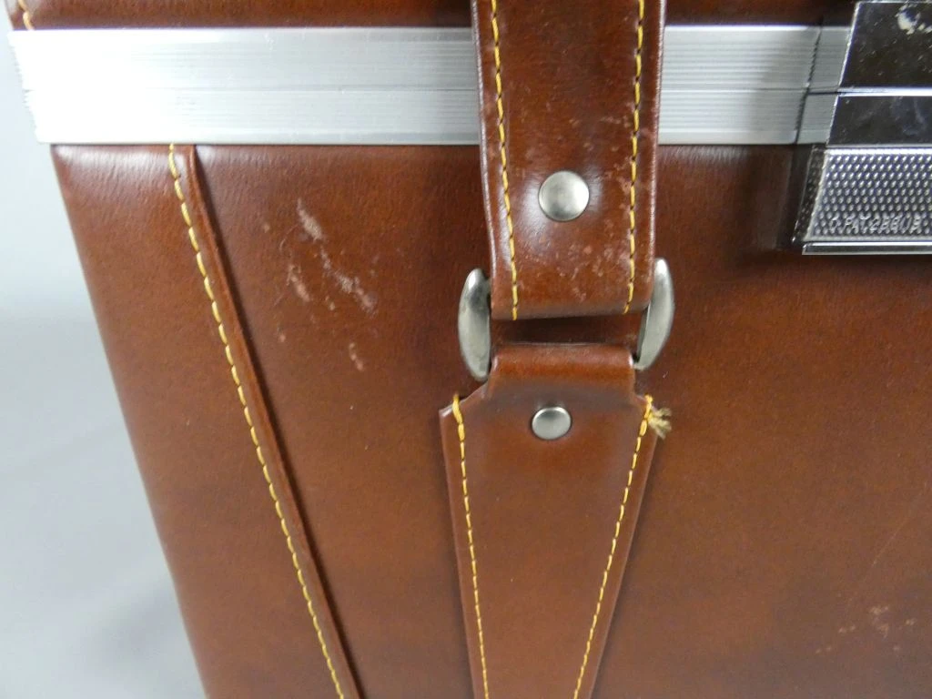 Vintage bruine fototas met vakverdeling - foto 4