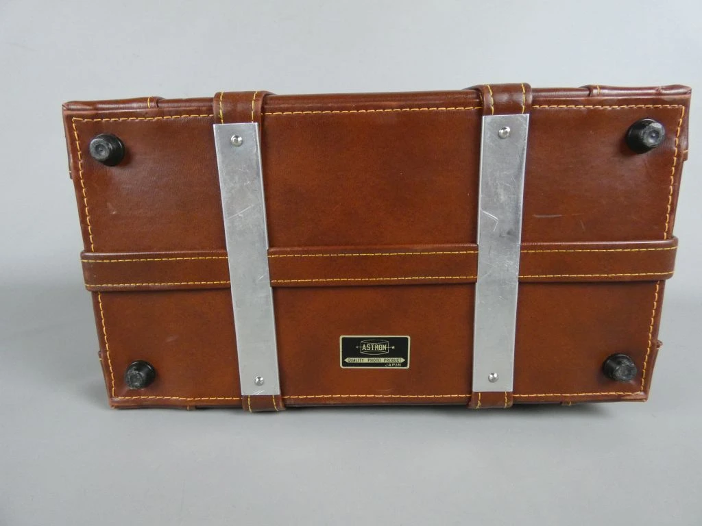 Vintage bruine fototas met vakverdeling - foto 9