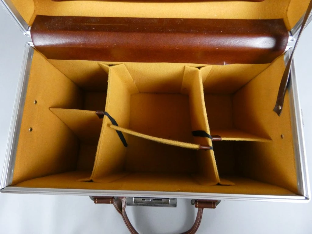 Vintage bruine fototas met vakverdeling - foto 3