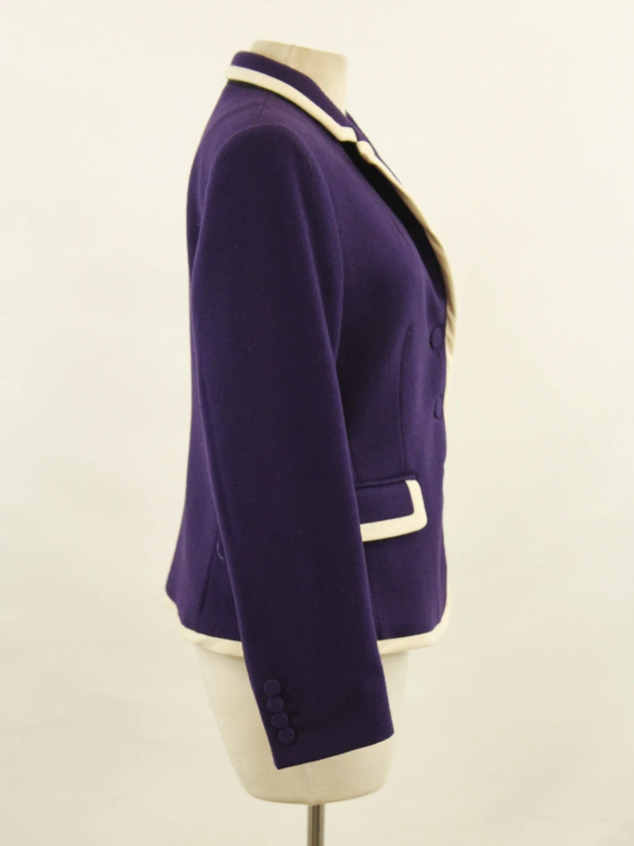 Dries Van Noten - wollen blazer met geborduurd wapenschild - maat 40 - foto 7