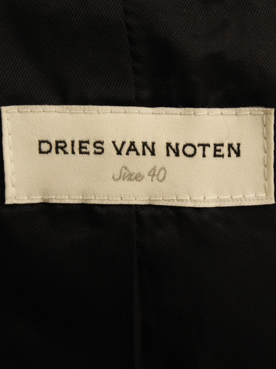Dries Van Noten - wollen blazer met geborduurd wapenschild - maat 40 - foto 8