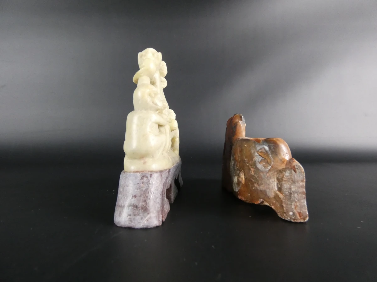 Set van 9 Chinese beeldjes en sculpturen - foto 4