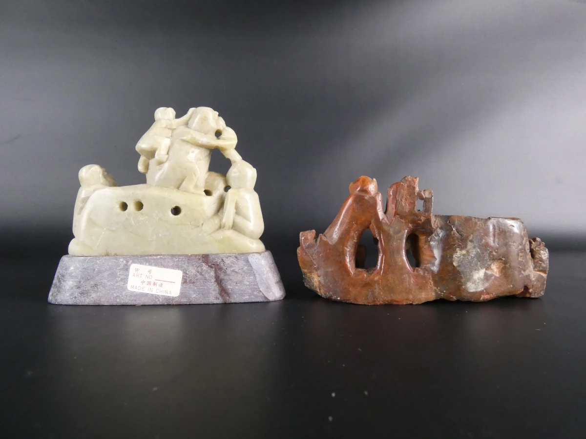 Set van 9 Chinese beeldjes en sculpturen - foto 5
