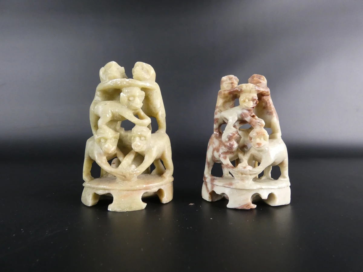 Set van 9 Chinese beeldjes en sculpturen - foto 9