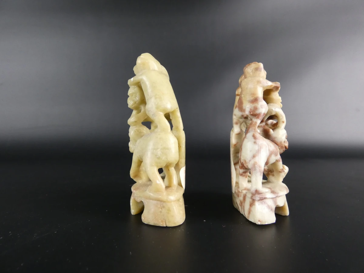 Set van 9 Chinese beeldjes en sculpturen - foto 10