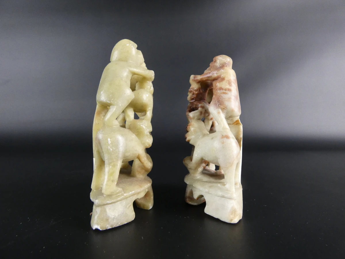 Set van 9 Chinese beeldjes en sculpturen - foto 11